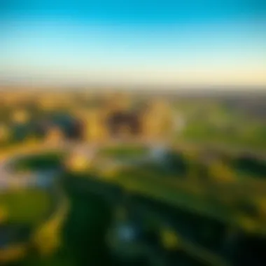 Aerial view of Masaar community showcasing its lush landscapes