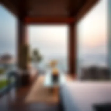 Spectacular Views from Dubai Villa Balconies Breathtaking view from a Dubai villa balcony