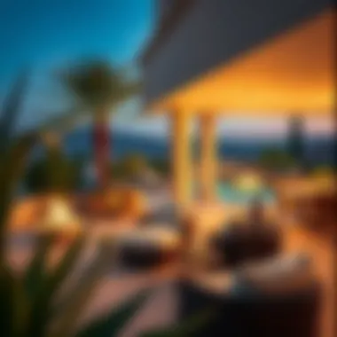 Inviting outdoor terrace with harmonious design elements