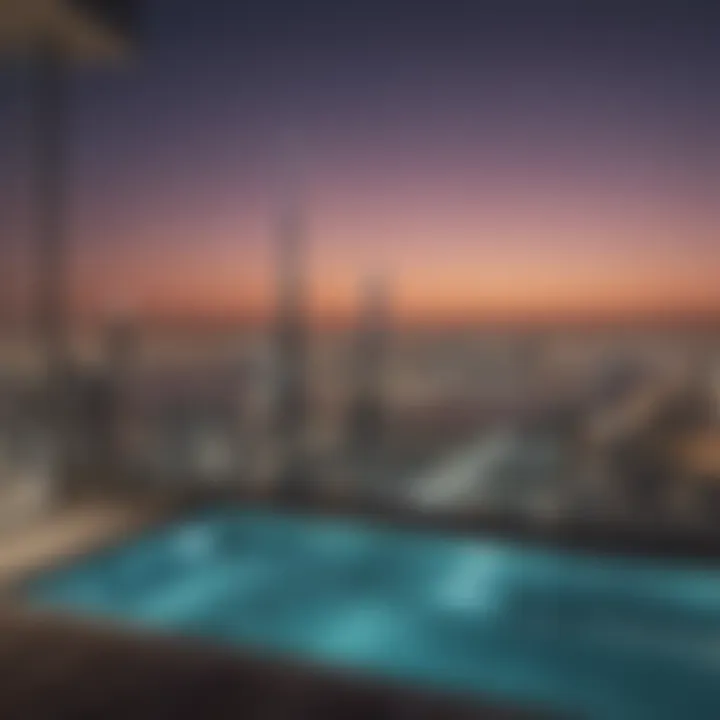 Stunning skyline view of Dubai featuring luxury penthouses