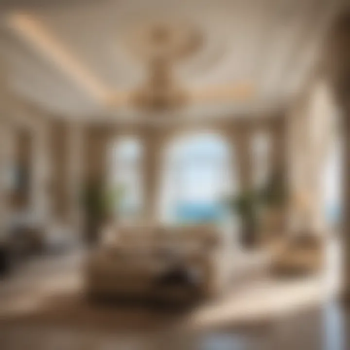 Luxurious interior of a villa on Palm Jumeirah