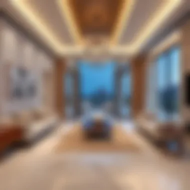 Luxurious interior design of Springs Villa highlighting premium finishes