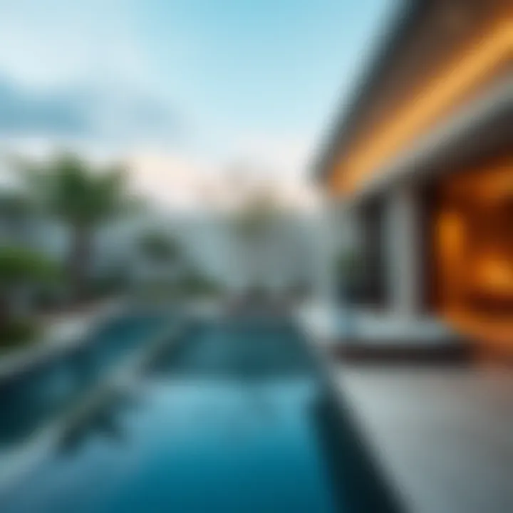 Serene garden area within Springs Villa offering tranquil outdoor space