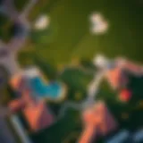 Stunning aerial view of The Els Club showcasing its lush landscapes and golf course.