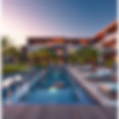 Luxurious amenities and lush landscaping at Damac Hills