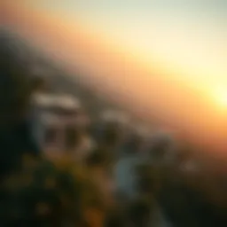 Aerial view of Whispering Pines showcasing luxury villas