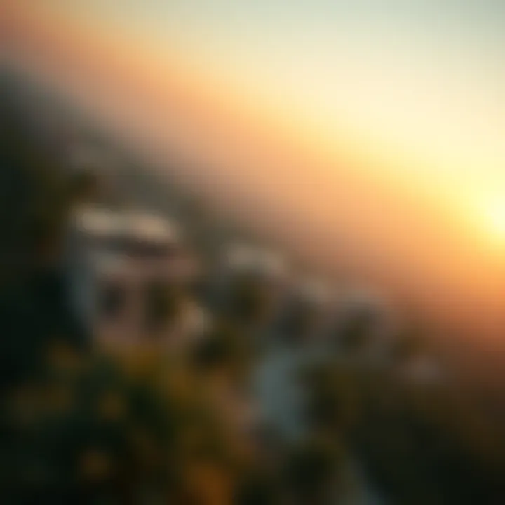 Aerial view of Whispering Pines showcasing luxury villas